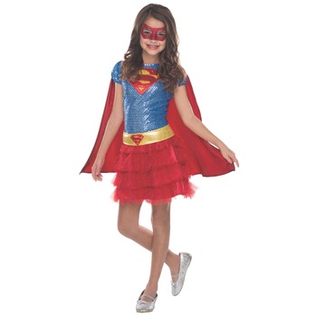 Dc Comics Supergirl Sequin Tutu Baby/Toddl Dress Up Costume - Size T