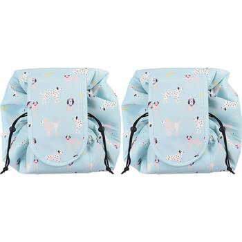 2PK Wicked Sista Show Dogs Drawstring Make Up Toiletries/Travel Mat 500mm