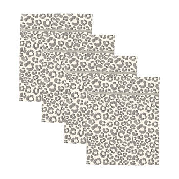 4PK Wicked Sista Watercolour Leopard Delicate Laundry Mesh Wash Bag 40x50cm