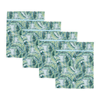 4PK Wicked Sista Tropical Leaves Delicate Laundry Mesh Wash Bag w/ Zip Lock 40x50cm