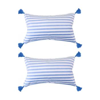 2PK Wicked Sista Inflatable Beach Pillow Calming Stripe Waterproof Spa Comfort