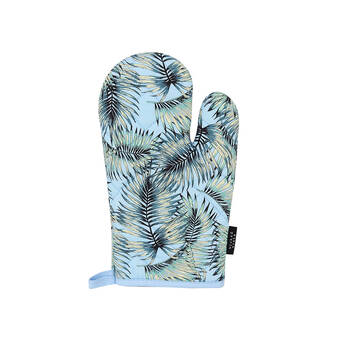 Wicked Sista Oven Mitt Kitchen Gloves 17x29cm - Tropical Leaves