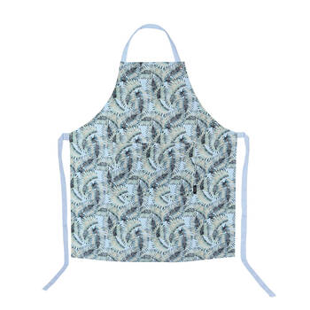 Wicked Sista Cotton Kitchen Apron 25x23cm - Tropical Leaves