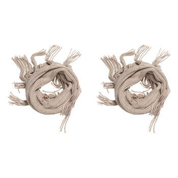 2PK Wicked Sista Acrylic Kirsty Snood w/ Tassels One Size - Caramel