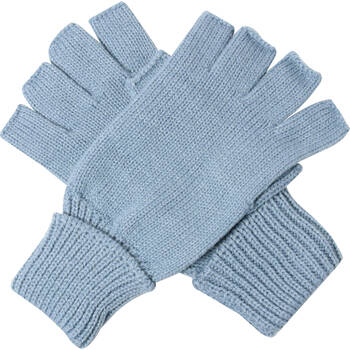 Wicked Sista Fingerless Soft Acrylic Knitted Gloves One Size - Dusty Blue