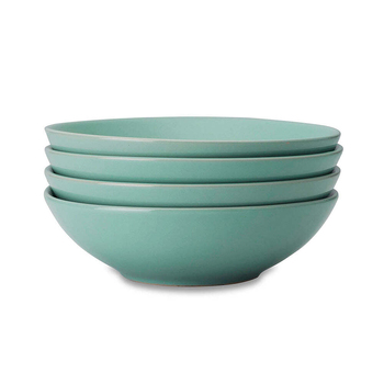 4pc Wiltshire Eucalypt Everyday Dining Glazed Stoneware Coupe Bowls Set 18cm