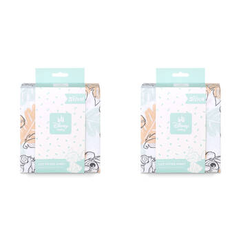 2PK Disney Stitch Baby/Kids Soft Cot Fitted Bedding Sheet 132x77cm