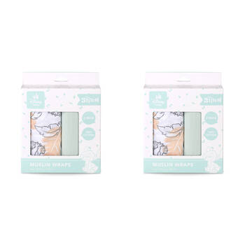 4pc Disney Stitch Baby/Kids Muslin Wrap 100x100cm Swaddle Blanket