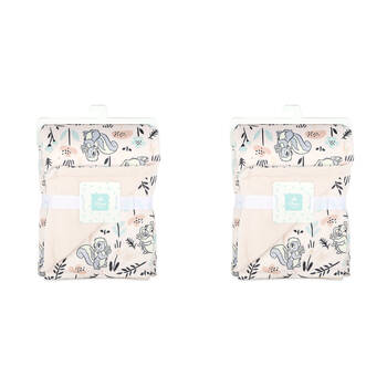 2PK Disney Bambi Baby/Kids Polyester Velour Stroller/Pram Pram Blanket 76x101cm