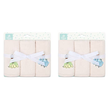 6pc Disney Princesses Baby/Kids Cotton Washers/Washcloth 25x25cm