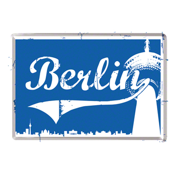 Nostalgic Art Collection Metal Postcard/Decor Berlin Blue
