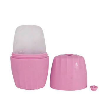 Wicked Sista Silicone Facial Ice Roller Face Massager 6.5x15cm - Pink