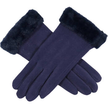 Wicked Sista Tia Faux Fur Cuff Gloves One Size - Navy