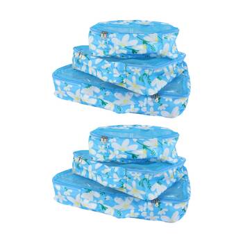 2x 3pc Wicked Sista Packing Cells Trio Daisy Small/Med/Large Mesh Bags