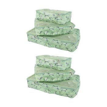 2x 3pc Wicked Sista Packing Cells Trio Vintage Dachshund Small/Med/Large Bags