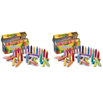 128pc Crayola Washable Sidewalk Chalk Set Kids 4y+