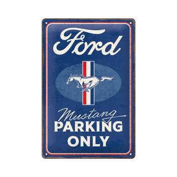 Nostalgic-Art Medium Metal Sign Ford Mustang Parking Only 20x30cm