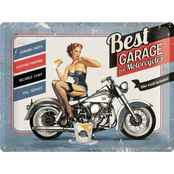 Nostalgic Art Best Garage 30x40cm Large Metal Tin Sign