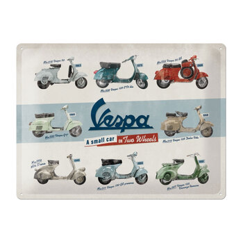 Nostalgic Art Large Sign Vespa Model Chart