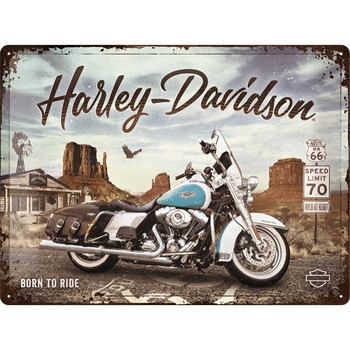 Nostalgic Art Harley-Davidson Route 66 Road King Classic 30x40cm Large Sign