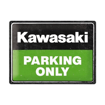 Nostalgic-Art 30x40cm Large Sign Kawasaki Parking Only
