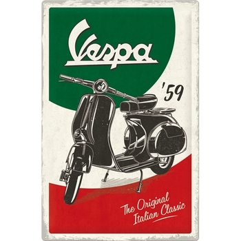 Nostalgic Art Vespa The Italian Classic 40x60cm Metal XL Sign