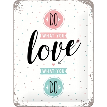 Nostalgic Art 15x20cm Small Wall Hanging Metal Sign Do What You Love