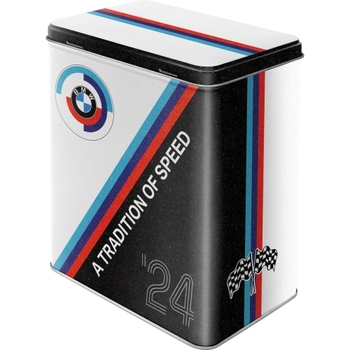 Nostalgic-Art 14x20cm Tin Box Large BMW Motorsport Tradition Of