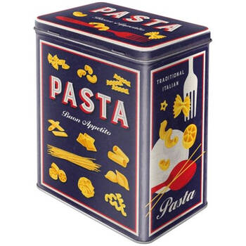 Nostalgic-Art Tin Metal Storage Box 14x20cm - Large Pasta Variety