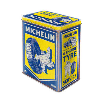 Nostalgic-Art Tin Metal Storage Box Large 14x20cm - Michelin Vintage