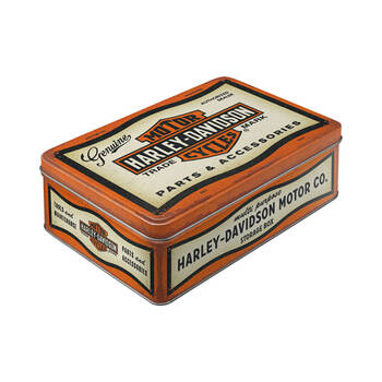 Nostalgic-Art Flat Storage Tin 23x16cm - Harley-Davidson Parts Accessories