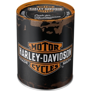 Nostalgic Art 12cm Money Box Harley Davidson Metal Coin Storage