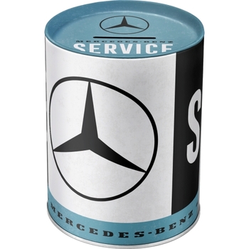 Nostalgic Art 12cm Round Money Box Mercedes Benz Service Coin Storage