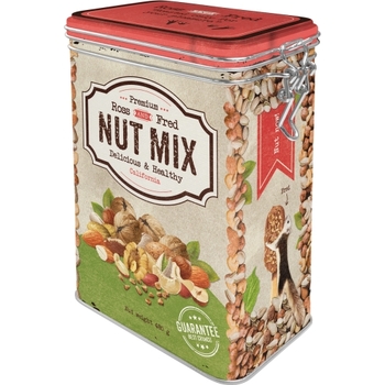 Nostalgic Art 17.5cm/1.3L Clip Top Tin Storage Nut Mix