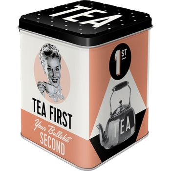 Nostalgic Art 7.5x9.5cm Tea Storage Tin Tea First Container