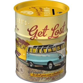 Nostalgic Art 11.5cm Round Money Box Oil Barrel VW Get Lost