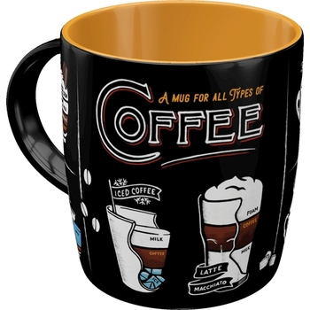 Nostalgic Art All Types Of Coffee Drink Cup 330ml Ceramic Mug