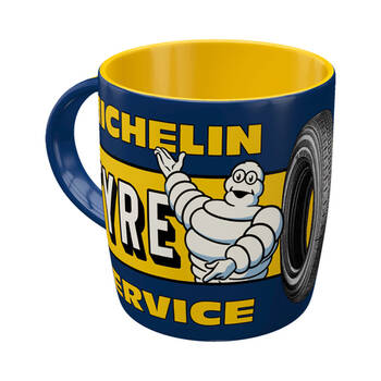 Nostalgic-Art Ceramic Mug Michelin Tyre Service 9x9cm - Blue