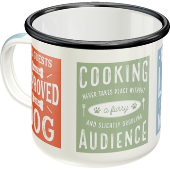 Nostalgic Art Dog Rules Coffee/Tea Cup 360ml Enamel Mug