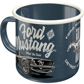 Nostalgic Art Enamel 360ml Mug Ford Mustang The Boss