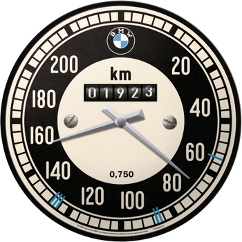 Nostalgic Art 30cm BMW Speedometer Quartz Round Wall Clock