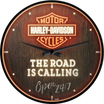 Nostalgic Art 30cm Harley-Davidson The Road Is Calling Round Wall Clock