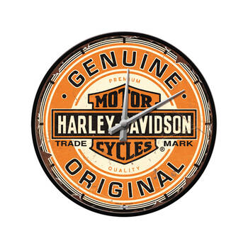 Nostalgic-Art Harley-Davidson - Genuine Original Wall Clock/Decoration 30cm