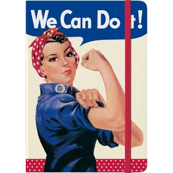 Nostalgic Art A5 Writing Notebook We Can Do It Hard Cover
