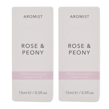 2PK Gibson Gifts Aromist Oil Aromatherapy 15ml - Rose Scent