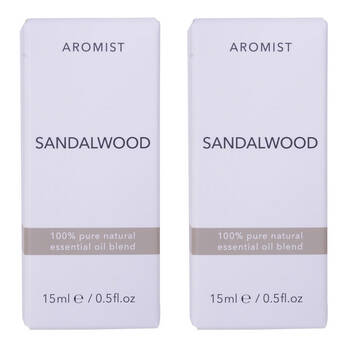 2PK Gibson Gifts Aromist Oil Aromatherapy 15ml - Sandalwood Scent