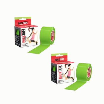 2PK Rocktape Standard Adhesive Training Support Tape - Lime