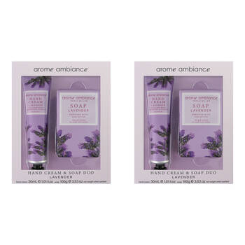 2PK Arome Ambiance Nature Hand Cream & Soap Duo Lavender - Purple