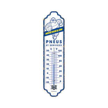 Nostalgic-Art Metal Thermometer Michelin Pneus & Services 28x6.5cm