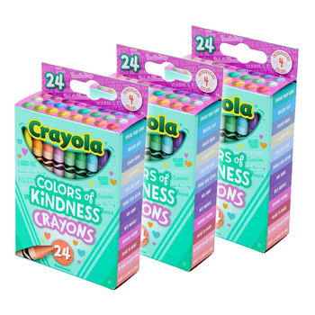 3PK 24pc Crayola Colors Of Kindness Crayons 3y+